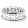 Swarovski Vittore Wide Silver Rhodium Plated Ring