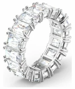 Swarovski Vittore Wide Silver Rhodium Plated Ring 5 Swarovski Vittore Wide Silver Rhodium Plated Ring -RAY-BAN Online Store 781239520 3 720x928