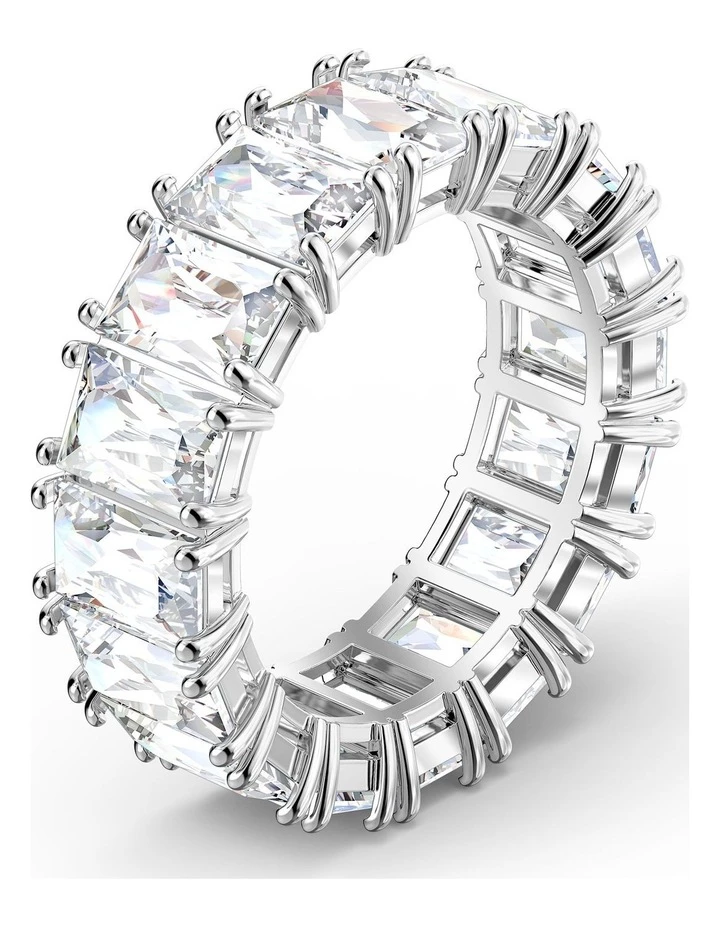 Swarovski Vittore Wide Silver Rhodium Plated Ring 3 Swarovski Vittore Wide Silver Rhodium Plated Ring - Image 3