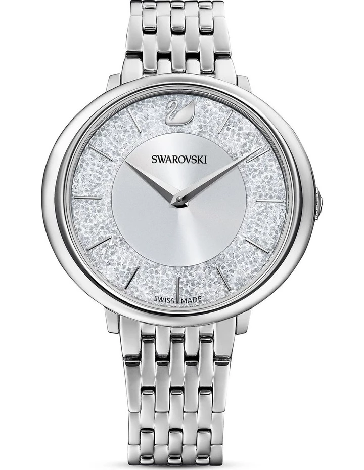 Swarovski Crystalline Chic Silver Stainless Steel Analog Watch 1 Swarovski Crystalline Chic Silver Stainless Steel Analog Watch