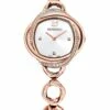 Swarovski Crystal Flower Rose Gold Stainless Steel Luxury Watch
