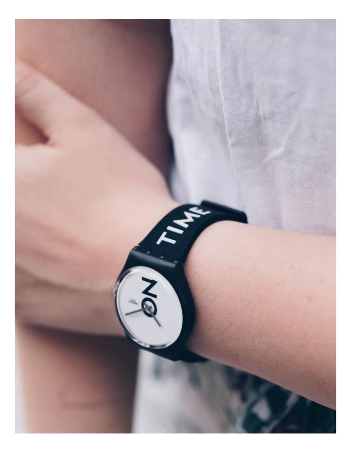 Swatch Always There Black Silicone Quartz Watch 5 Swatch Always There Black Silicone Quartz Watch - Image 5