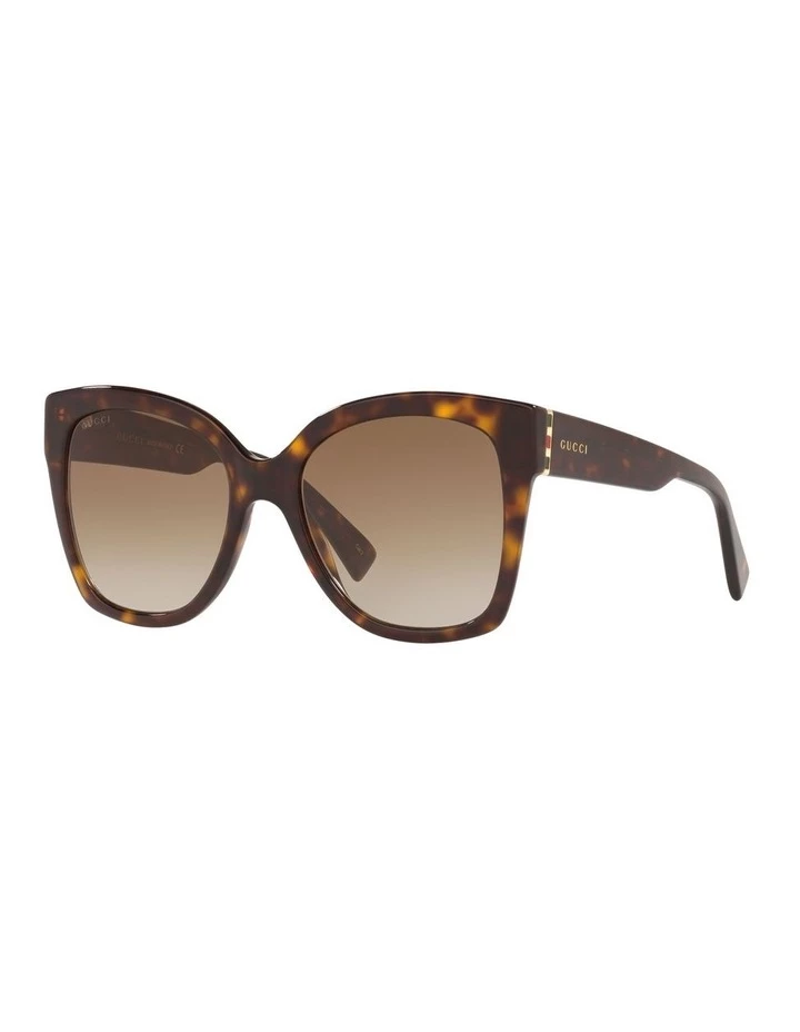 GUCCI Tortoise Square Sunglasses 0GC001221 1 GUCCI Tortoise Square Sunglasses 0GC001221