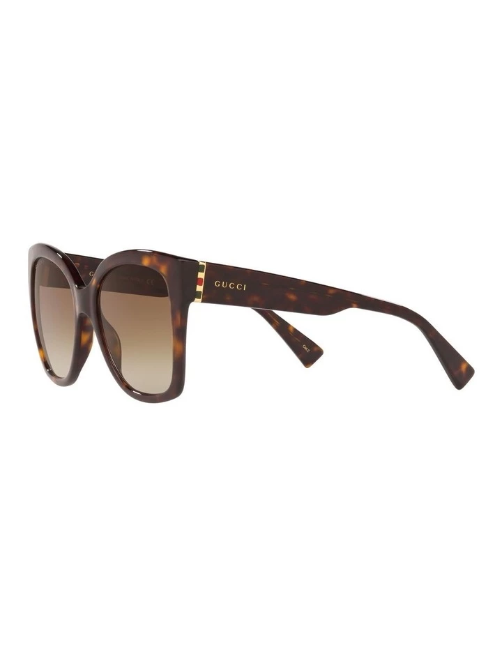 GUCCI Tortoise Square Sunglasses 0GC001221 3 GUCCI Tortoise Square Sunglasses 0GC001221 - Image 3