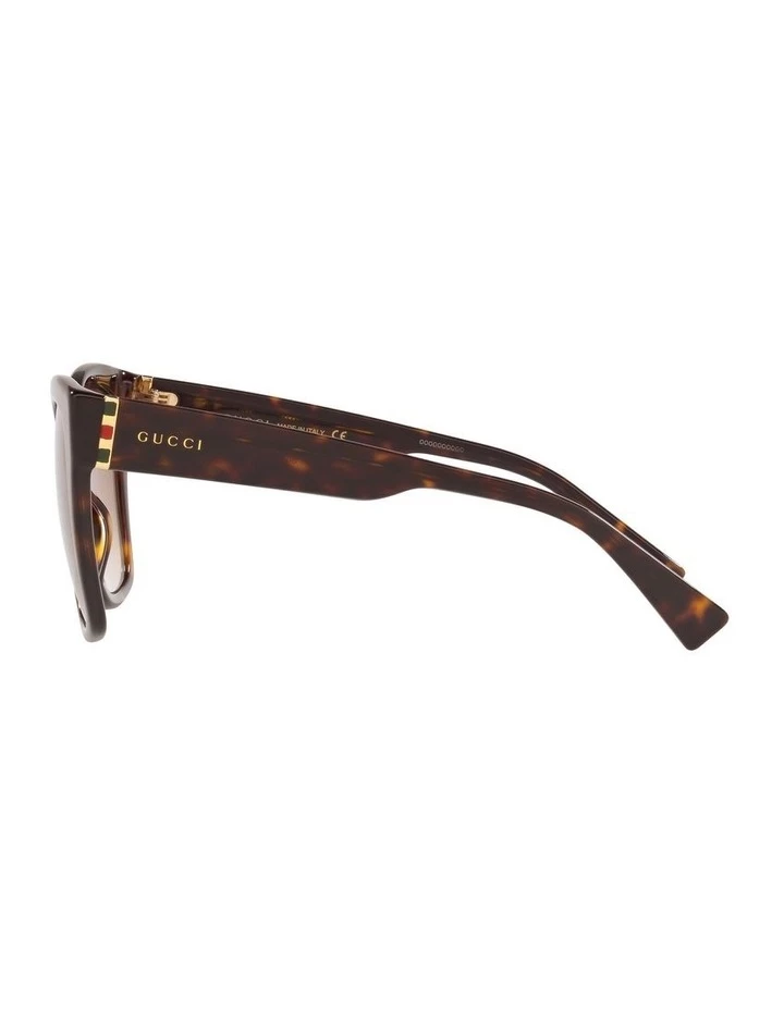 GUCCI Tortoise Square Sunglasses 0GC001221 4 GUCCI Tortoise Square Sunglasses 0GC001221 - Image 4
