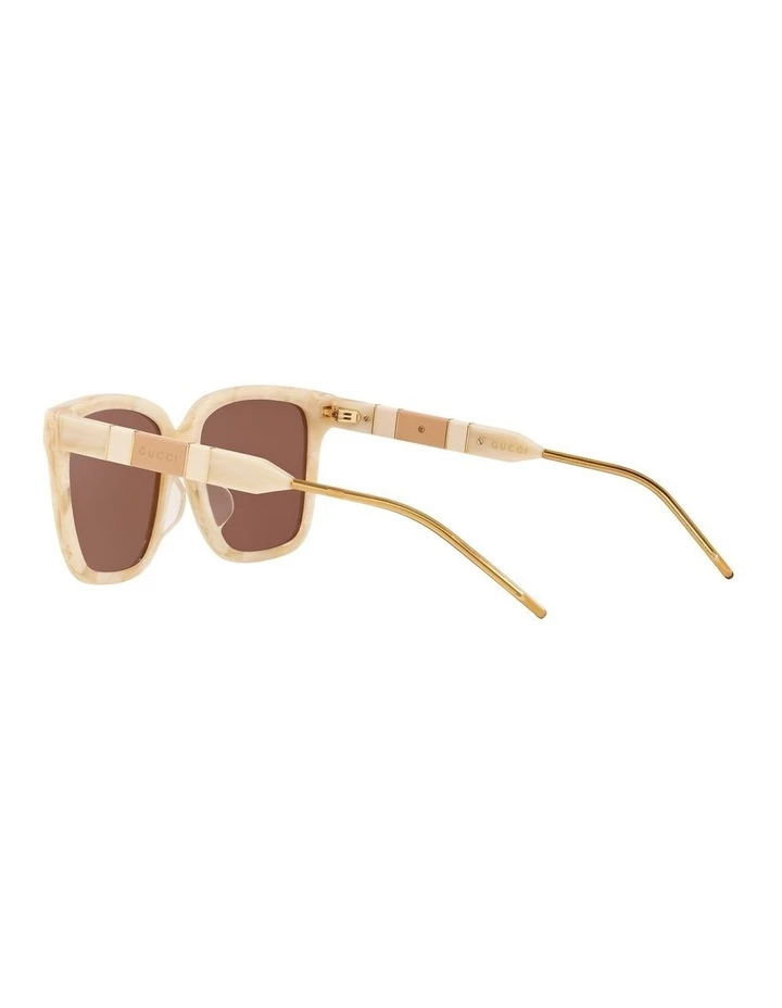 GUCCI Cream Rectangle Sunglasses 0GC001341 1528771002 5 GUCCI Cream Rectangle Sunglasses 0GC001341 1528771002 - Image 5