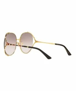 GUCCI Gold/Black/Red Round Sunglasses 0GC001340 1528777001 11 GUCCI Gold/Black/Red Round Sunglasses 0GC001340 1528777001 -RAY-BAN Online Store 786054700 5 720x928