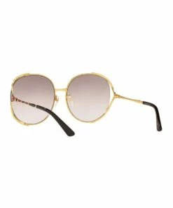 GUCCI Gold/Black/Red Round Sunglasses 0GC001340 1528777001 12 GUCCI Gold/Black/Red Round Sunglasses 0GC001340 1528777001 -RAY-BAN Online Store 786054700 6 720x928