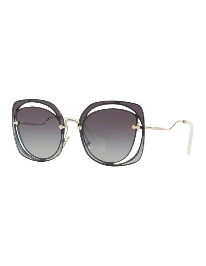Miu Miu Blue Square Sunglasses 0MU54SS 1516689002 2 Miu Miu Blue Square Sunglasses 0MU54SS 1516689002 - Image 2