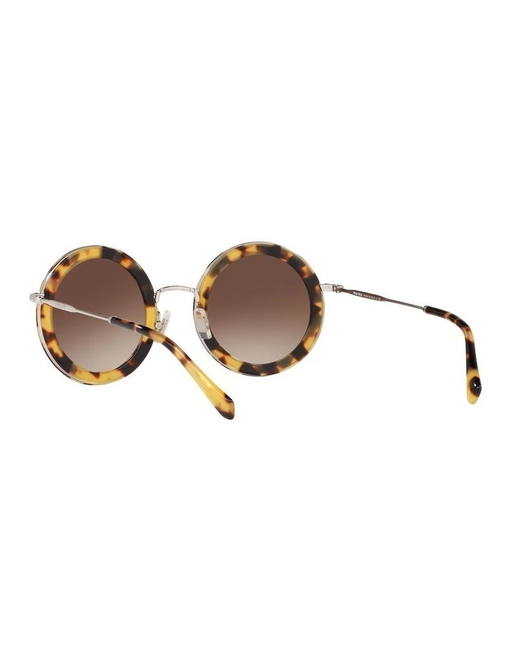 Miu Miu Brown Round Sunglasses 0MU59US 1523644003 6 Miu Miu Brown Round Sunglasses 0MU59US 1523644003 - Image 6