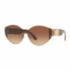 Versace Brown Rimless Oval Sunglasses 0VE2224 1531109002