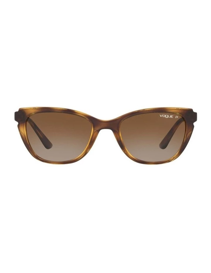Vogue Polarised Brown Rectangle Sunglasses 0VO5293S 1526350003 2 Vogue Polarised Brown Rectangle Sunglasses 0VO5293S 1526350003 - Image 2