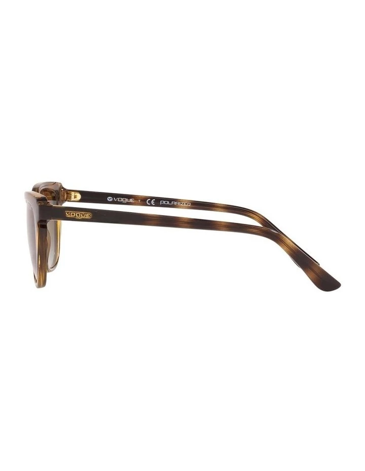 Vogue Polarised Brown Rectangle Sunglasses 0VO5293S 1526350003 4 Vogue Polarised Brown Rectangle Sunglasses 0VO5293S 1526350003 - Image 4