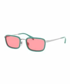 Vogue Pink Metal Rectangle Sunglasses 0VO4166S 1529272003