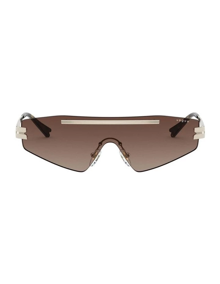 Vogue Brown Metal Shield Sunglasses 0VO4165S 1530181002 2 Vogue Brown Metal Shield Sunglasses 0VO4165S 1530181002 - Image 2