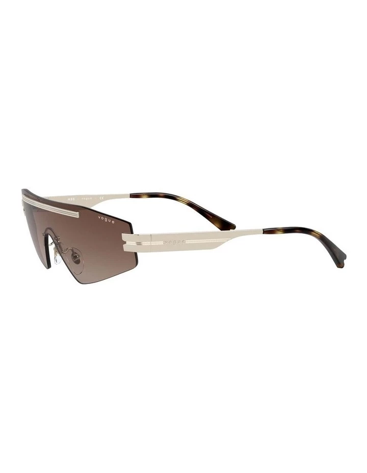 Vogue Brown Metal Shield Sunglasses 0VO4165S 1530181002 3 Vogue Brown Metal Shield Sunglasses 0VO4165S 1530181002 - Image 3