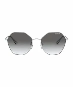 Vogue Grey Metal Hexagon Sunglasses 0VO4180S 1530808001