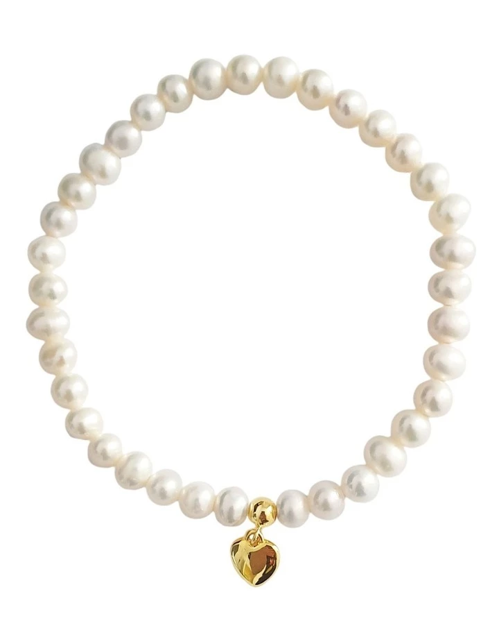 Pure Elements Heart 14ct Gold Plated Charm Bracelet 1 Pure Elements Heart 14ct Gold Plated Charm Bracelet