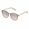 Le Specs Le Danzing Pink Round Sunglasses