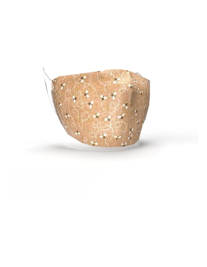 Aromababy Fabric Face Mask - Busy Bees (Organic) 1 Aromababy Fabric Face Mask - Busy Bees (Organic)