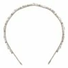 Gregory Ladner Ivory Headband With Faux Pearl and Beads GHAR012M