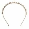 Gregory Ladner Metal Leaf Beige Headband