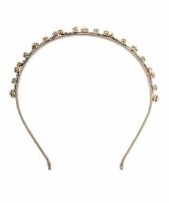 Gregory Ladner Metal Leaf Beige Headband