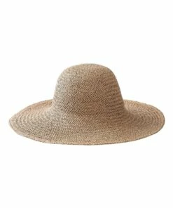 Gregory Ladner Woven Brown Wide Brim Summer Hat
