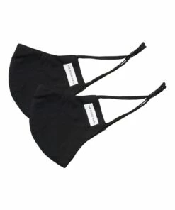 The Good Mask Black Double Layered Face Mask 2-Pack