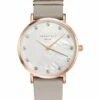 Rosefield West Village Grey Leather Analog Watch WPCGRG-W89