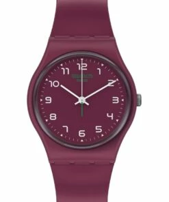 Swatch Wakit Burgundy Bio-Sourced Plastic Quartz Watch