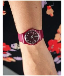 Swatch Wakit Burgundy Bio-Sourced Plastic Quartz Watch -RAY-BAN Online Store 794917630 3 720x928