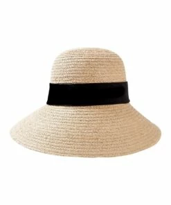 Johara Raffia Bonnet With Band Natural Summer Hat