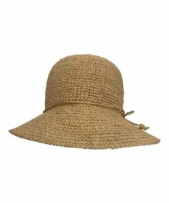 Johara Raffia Crochet Bucket Natural Summer Hat