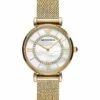 Emporio Armani Gold-Tone Analogue Watch