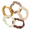 Seed Heritage Mini Brown/Cream Scrunchie 5 Pack