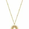 Estella Bartlett Full Sunburst Gold Necklace