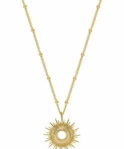 Estella Bartlett Full Sunburst Gold Necklace