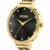 Missguided MG041BGM Black Gold Leopard Watch