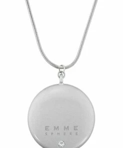 LiTMUS LAB Hemisphere Silver Necklace