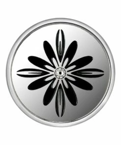 LiTMUS LAB Qliq Filigree Bat Orchid Silver Necklace