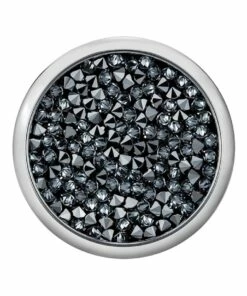 LiTMUS LAB Qliq Crystaline Volcanic Ash Silver Necklace