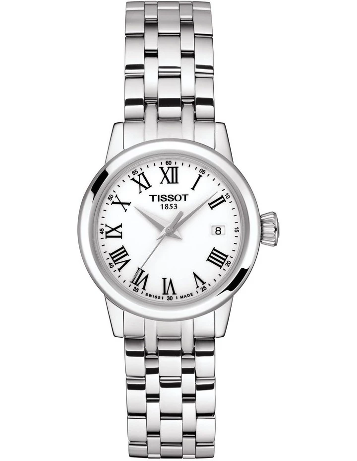 Tissot Classic Dream Lady White Stainless Steel Quartz Watch T129.210.11.013.00 1 Tissot Classic Dream Lady White Stainless Steel Quartz Watch T129.210.11.013.00