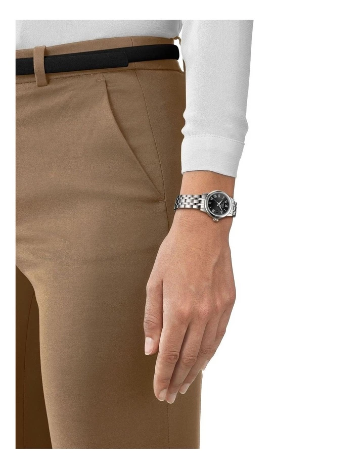 Tissot Classic Dream Lady Black Stainless Steel Quartz Watch T129.210.11.053.00 2 Tissot Classic Dream Lady Black Stainless Steel Quartz Watch T129.210.11.053.00 - Image 2