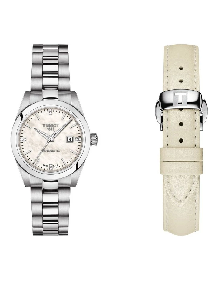Tissot T-My Lady Automatic Pearl Stainless Steel Watch T132.007.11.116.00 3 Tissot T-My Lady Automatic Pearl Stainless Steel Watch T132.007.11.116.00 - Image 3