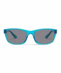 Dresden Vision Azure Blue UV Protected with Grey Tint Rectangle Sunglasses