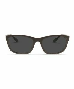 Dresden Vision Dark Chocolate UV Protected with Grey Tint Rectangle Sunglasses