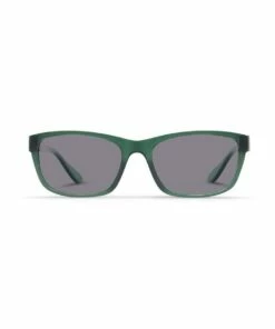 Dresden Vision Forest Green UV Protected wih Grey Tint Rectangle Sunglasses