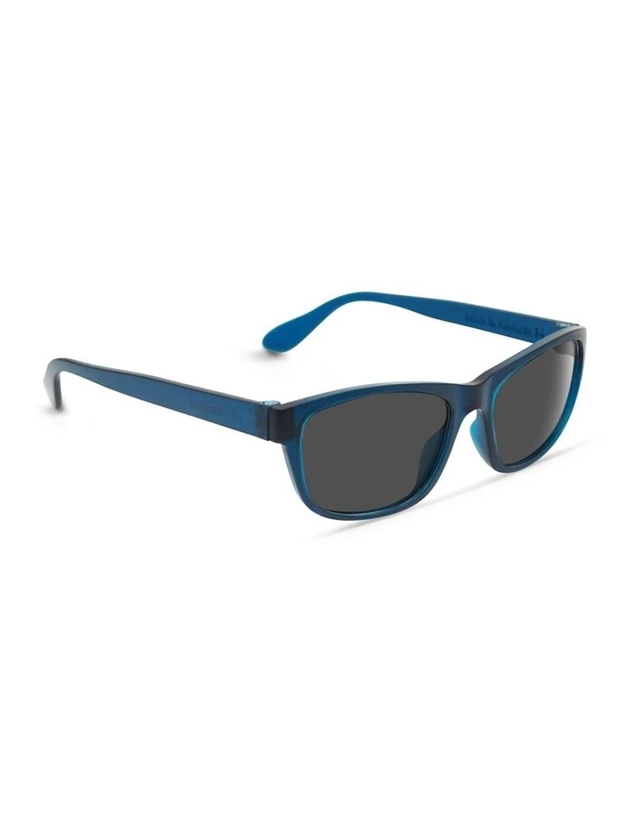 Dresden Vision Midnight Blue UV Protected with Grey Tint Rectangle Sunglasses 2 Dresden Vision Midnight Blue UV Protected with Grey Tint Rectangle Sunglasses - Image 2