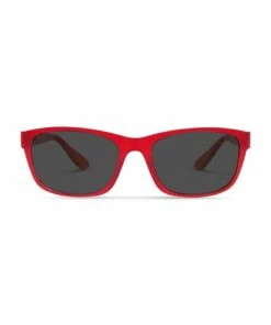 Dresden Vision Raspberry Cordial UV Protected with Grey Tint Rectangle Sunglasses